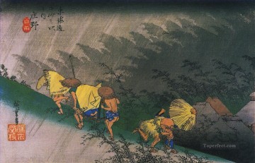  Hiroshige Lienzo - principal 3 Utagawa Hiroshige japonés